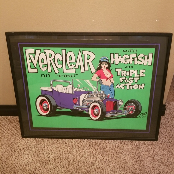 Everclear Concert Art Print by Coop Framed 🎸 - Picture 1 of 6